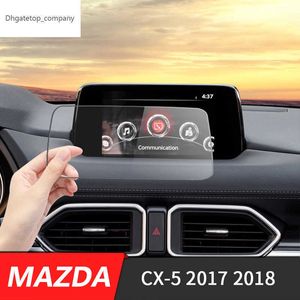 Mazda CX-5 CX5 CX 5 2017 2018 LCD Screen Sticke 용 자동차 GPS 내비게이션 스크린 강철 보호 필름