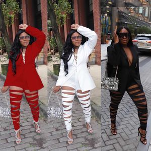 Kvinnorjackor Blazer Jacket passar Two Piece Set Women Elegant Luxury Fall Party Club Outfits 2022 Winter Clothes Top and Pants 2 Piece Set T221220