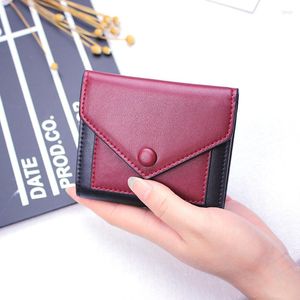 Wallets Small Women Genuine Leather Wallet Ladies Clutch Bags Card Holder Coin Purse Girl Fashion Solid Bag