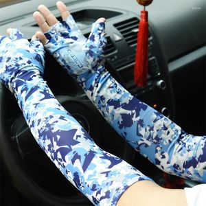 Fingerless Gloves Cool Men Women Arm Sleeve Running Cycling Sleeves Fishing Bike Sport Protective UV Protection Cover 2022