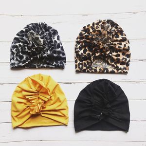 Hüte Baby Mütze Mädchen Solide Leopard Schal Elastische Turban Kopf Wrap Für Kinder Kleinkinder Pografie Zubehör Weiche Mütze