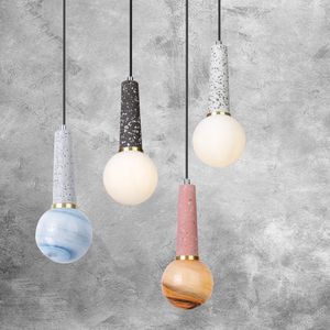 Lâmpadas pendentes Nordic LED Crystal Iron Candeliers teto iluminação industrial Decorações de Natal para sala de jantar home Deco
