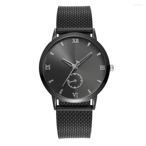 Wallwatches Yolako Brand Quartz Watch Mens and Woman Unisex Watches Simplicity Fashion Wall Wallwatch Cinturón de malla de acero inoxidable Reloj