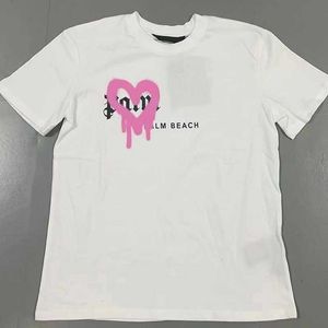 メンズ・Tシャツ夏のPAメン・レディース・アングル・Tシャツ・マン・スタイリスト・ティー・ギロチン・ベア・パームプリント半袖の切り捨てられたベアアングル・ティー・エンジェルTシャツ