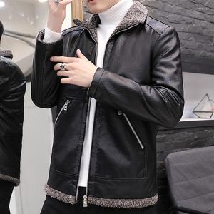 Kurtki narciarskie męskie skórzane kurtka męska płaszcze męskie płaszcze ciepłe marce Lapel Men Casual Fashion Classic Motor