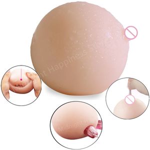 Decompressiespeelgoed 400 g realistische sexy borsten poppenzakmaat zachte borstbal met vagina mannelijke masturbator neppe borst volwassenen benodigdheden seks sho