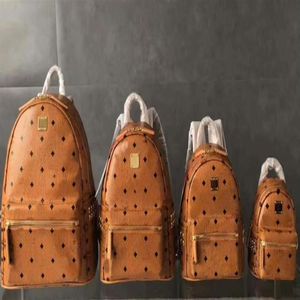 Top new fashion Korean version M punk rivet backpack men and women student bag travel backpack 5716280H