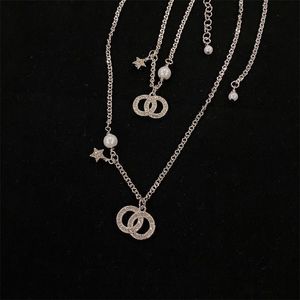 Designerschmuck Damen Luxus Halshals M￤dchen Ornamente Mode Schmuck Damen Perlen Halsketten Buchstaben Halskette Hochqualit￤t