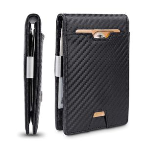 Slim Design mini pl￥nbok med smart organisation Kreditkortsh￥llare Pl￥nbok Skydd Cover Men Women Bank Cardholder Case Bag338a