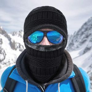 Cykling Caps Style Winter Hat Skallies Beanies Hatts For Men Women Wool Scarf Balaclava Mask Gorras Bonnet Sticked