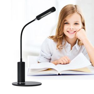 Bordslampor Desk Lamp LED -ljus USB DC 10LED Black Modern Night Lights Bedside For Student Reading Book Office Working Lighting