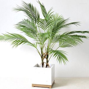 Decorative Flowers Artificial Palm Leaf Tree Tropical Plants Green Branch Plastic Fake FLower Outdoor Garden Room Office Party Wedding Decor
