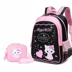 School Bags Cute Cartoon Protect Spine Bag Child Girl Light Backpack 1-3-5-6 Grade Primary Student 4 6 12 Year Old Gift