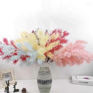 Flores decorativas Simulação Small enevoado Flow Smog Grass Vanilla para a forma de casamento Decoração da árvore de Natal