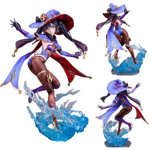 減圧玩具25cm genshin Impact Mona Anime Fighion Astral Reflection Mona Action Figure Hu Tao/Paimon/Klee/Qiqiフィギュアコレクタブル人形