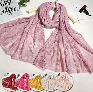 Women Cut Flowers Hollow Scarf Spring Autumn Winter Shawls and Wraps Towel Femme Summer Beach Pashmina DE941