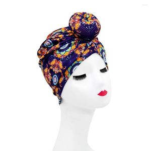 Roupas étnicas elegantes muçulmanos chapéus de turbante boné moda de estilo africano lenço de cabeça de cabeça de cabeça de cabelo mujer bandana lady hair acessórios