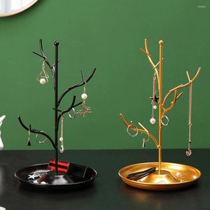 Sacchetti per gioielli Design ramo di un albero Espositori Portaoggetti Orecchini Collana Bracciale Porta anello Organizzatore stand