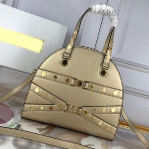 Fashion Shoulder Bag Handbags Purser High Quality Genuine Leather Plain Metal Artwork Plain Women Tote Bag Fast Zipper334b