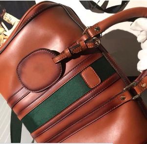 Designer Travel Boston Bag Men Women Fashion Top Luxury Cylinder Leather Original Handbag Diagonal Cross Bags