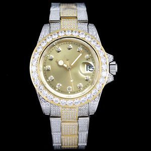 Diamenty męskie zegarki mechaniczne zegarki ze stali nierdzewnej Pasku nierdzewne Wodoodporne zegarek zegarek na rękę dla mężczyzny 42 mm