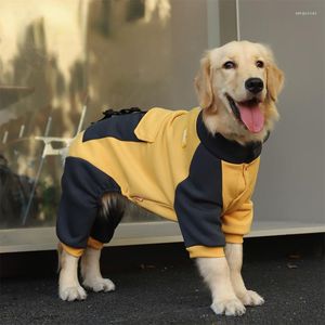 Cat Costumes Sporting Dog Jacket Four Feet Clothes For Dogs Labrador Retriever Golden Autumn Big Coat With Zipper Warm