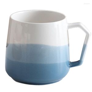 Muggar Creative Cups for Coffee Mug Ceramic With Lid Spoon High-End Water Cup Hushåll med stor kapacitet Office Tea Gift 400 ml