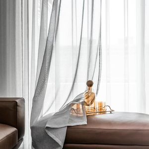 Curtain Modern Soild White Sheer Curtains For Living Room Bedroom Kitchen Door Cafe Voile Tulle Window Plain Pleated