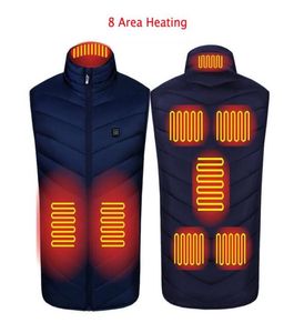 Autumn Winter Men Standup Collar Heated Cotton Vest Graphene Electric USB Safe Smart Constant Temperature Heating Thermal Tank1163464