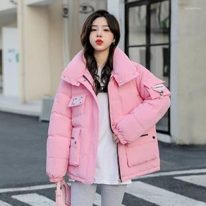 Women's Down Winter Jacket Women Padded Clothes Hooded Parkas Jackets Warm Loose Parka Thicken Short Bubble Coat Cotton Coats