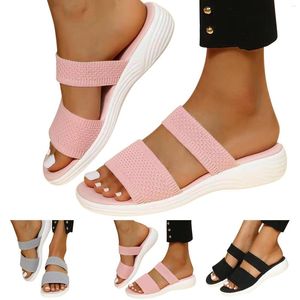 Sandals Ladies Fashion Summer Mesh Breathable Flat Fish Mouth Roman Beach Womens Size 8 Rose And