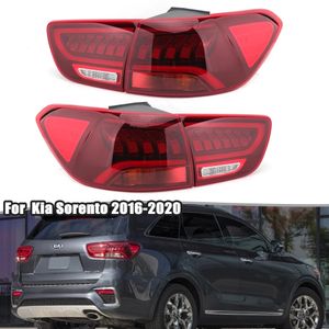 1 Set LED Rear Tail Light For Kia Sorento 20 16-20 20 Warning Brake Taillights Stop Fog Lamp Turn Signal Light