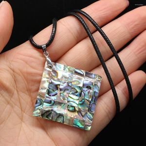 Kedjor Natural Abalone Necklace Pendants Reiki Heal Freshwater Colorful Shell Pendant For Trendy Women Party Jewelry Gifts