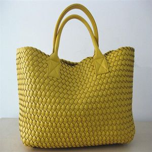 Helt nytt v￤vt l￤der som Cross Stitch Hobo stor handv￤ska kvinnors modev￤vda v￤ska handv￤ska avslappnad Tote196b