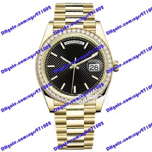 Relógio masculino de alta qualidade 2813 Relógio mecânico automático 228348rbr 40mm preto verificação de diamante moldura de diamante aço inoxidável strywatch calendário Display 228349 Relógios