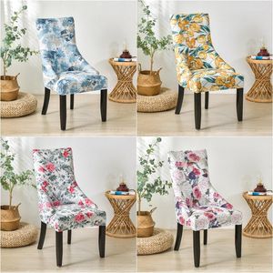 Chair Covers 1Pc Nordic High Sloping Armchair Cover Elastic Accent Stretch Dining Modern Home Decor Seat Slipcover