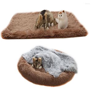Hundkläder fluffig plysch filt husdjur sovmatta kudde madrass extra mjuka varmt kast filtar för små medelstora stora hundar katter