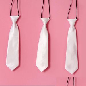 Cravatte sublimazione bianco bianco per bambini adt cravatta stampa a trasferimento cuore fai da te materiali di consumo personalizzati all'ingrosso 184 R2 Drop Deliver Dhjfn