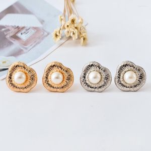 Backs kolczyki Wzór mody romantyczne kobiety Pearl Ear Clip Galwalizat