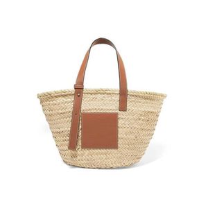 2022 Spring and Summer Retro Woman Handbag Straw Sholidulder Påsar Hoay Woven Beach Bag Fashion Purse Super Large Capacity202G