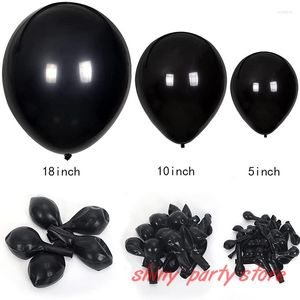 Party Decoration 5-36inch Black Latex Balloons Round Art Shape Wedding Birthday Baby Shower Romantic Balloon Toys Wholesale