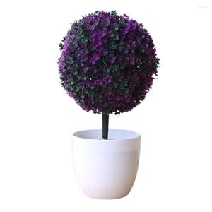 Dekoracyjne kwiaty symulacyjne roślina donited sztuczne rośliny bonsai eukaliptus mini el fak ogród w pomieszczenia plastikowe biuro domowe
