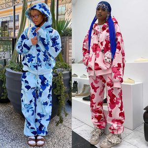 Women's Jackets Cropped Hoodie Top Jacket Two Pant Sets 2022 Women Winter Fall Clothes Outfit Y2K Streetwear 2 Piece Set Joggers Tracksuit
