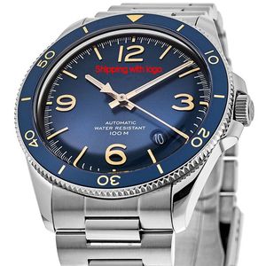 Bell Ross Top Luxury Brand armbandsur Rostfritt st￥l Remb￤lte Business Gentleman Premium Waterproof Quartz Watch Men's238b