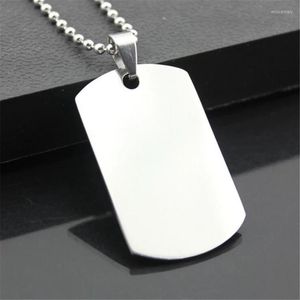 Kedjor Punk Silver Color Unique Mens Military Army Style Tags Chain Pendant Necklace Jewelry Accessories Mannes 2022 Fashion Gifts