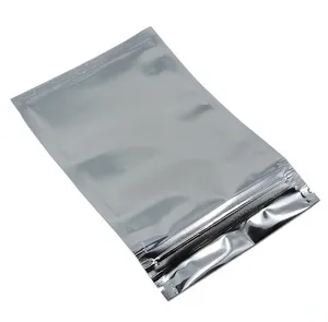 High-End Aluminum Foil Resealable Zipper Packaging Bag Dry Food Storage for Zip Poly Pouches Reseal Lock Mylar Foil Bags