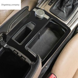 Black Center Console Gear Shift Water Cup Frame Decoration Cover Trim Stainless Steel For Mercedes Benz C Class W204 2007-2014