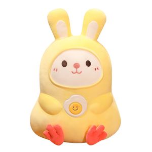 Neue Kawaii Huhn Verwandeln In Kaninchen Bär Plüsch Tier Spielzeug Squisy Plüsch Cartoon Gefüllte Kissen Home Decor Kinder Geschenke