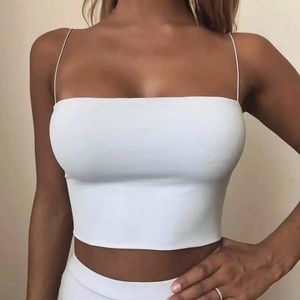 Camisoles Tanks gelo sling sling sling spandex de um tamanho de natação lisa de natação confortável e respirável sexy com moda cetim top