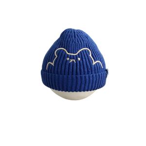 Winter Baby Kids Knitted Hat Cartoon Bear Skull Caps Children Warm Beanies Boys Girls Casual Hats